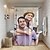 economico Regali personalizzati-Tenda da Doccia con Foto Personalizzata con 12 Ganci Regalo di Nozze Personalizzato per Coppie Decorazione per Bagno Tessuto Impermeabile Lavabile Carica la Tua Immagine Foto per Bagno Hotel