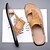 voordelige Buitensandalen-Geometrisch reliëf sandalen met open neus voor heren – verstelbaar bandontwerp voor casual strand- en zomerkleding