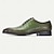 economico Scarpe Eleganti Classiche-scarpe oxford da uomo in pelle di coccodrillo verde con motivo – design con lacci in pelle di vacchetta di alta qualità per occasioni formali, aziendali e speciali