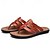 billiga Semester Sandaler-casual flip-flop sandaler i konstläder för män – bekväma stringtrosor med axelbandsdesign för sommarstrandkläder och dagligt bruk