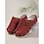 billige Casual sandaler-kvinders peep-toe wedge muldyr med spændestropper og besat accenter – komfortable slip-on sandaler til fritidstøj og sommerudflugter