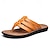 billiga Semester Sandaler-casual flip-flop sandaler i konstläder för män – bekväma stringtrosor med axelbandsdesign för sommarstrandkläder och dagligt bruk