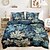 economico 100% cotone-profondo set copripiumino botanico - include copripiumino e federe - ricco design ispirato alle piante - tessuto morbido e confortevole - perfetto per l&#039;arredamento elegante della camera da letto