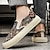 billige Slip-on casual sko-Slip-on sneakers i canvas i sydvestlig mønster – komfortable, stilfulde fritidssko til hverdagsbrug