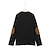 billiga Casual Henley T-shirt-Herr T-shirt Henleytröja T-tröja Långärmad tröja Långärmad Färgblock Mode Designer Grundläggande Lappverk Ficka Henley Semester Gata Utekväll Vår &amp; Höst Svart Vit Marinblå Henley T-shirt