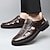 abordables Sandalias de Vacaciones-Sandalias de pescador transpirables de piel sintética marrón para hombre: correa de velcro, diseño informal de punta cerrada, calzado de verano cómodo para exteriores y uso diario