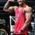 abordables Camisetas sin mangas de gimnasio-Hombre Camiseta sin mangas Camisetas Interiores Camiseta deportiva Camisa sin mangas Sin Mangas Escote en U Verano Plano Moda Design Músculo Cuello redondo Exterior Noche Gimnasia Negro Blanco Rojo