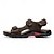 abordables sandales d&#039;extérieur-sandales de randonnée en similicuir marron clair pour hommes - bretelles réglables, conception respirante, semelle antidérapante, chaussures d&#039;été confortables pour le trekking et les aventures en plein air