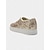cheap Casual-Gold Glitter Lace-Up Sneakers – Stylish and Comfortable Shoes for Casual Outings or Wedding After-Parties