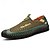 abordables Chaussures sans lacets &amp; mocassins-Homme Mocassins et Slip On Mocassins de confort Maille Microfibre Confortable Antidérapantes Mocassins Noir Bleu Marron