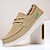 Χαμηλού Κόστους Παπούτσια Σκάφους-ανδρικά μπεζ καραβόπανα παπούτσια με κορδόνια και άνετη σόλα – ιδανικά για casual και υπαίθριες δραστηριότητες