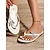 preiswerte Urlaubsandalen-braune T-Riemchen-Sandalen für Damen mit Schmetterlings-Strassverzierung - lässige Sommer-Flip-Flops für Strand und Alltag