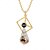 cheap For Women-Personalized Photo Projection Necklace Custom Best Gift for Mom – Envelope-Shaped Pendant with Black Projection Stone, Perfect Wedding or Special Occasion Gift