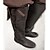 cheap Footwear-Medieval Renaissance Shoes Flat Jazz Boots Ren Faire Viking Crusader Men&#039;s Unisex Pirate Steampunk Halloween Carnival Masquerade Party / Evening LARP Ren Faire Adults&#039; Shoes