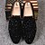 abordables Semi-formel-mocassins en velours noir pour hommes avec détails cloutés – chaussures à enfiler élégantes pour les occasions formelles et en soirée