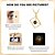 cheap For Women-Personalized Photo Projection Necklace Custom Best Gift for Mom – Envelope-Shaped Pendant with Black Projection Stone, Perfect Wedding or Special Occasion Gift