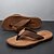 billige Uformelle sandaler-mænds afslappede flip flops - slidstærk tekstureret sål med flettede stropper til strand, pool og hverdags sommertøj