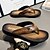 billiga Kjol sandaler-svarta flip flops för män med bekväm fotbädd, avslappnad slip-on design för dagligt slitage och avkopplande
