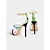 abordables Fête de la Vie Nocturne-talons aiguilles métalliques multicolores pour femmes – sandales à bout ouvert vibrantes pour les fêtes et les événements spéciaux