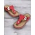 billiga Komfortsandaler-flip-flop sandaler i brunt konstläder med perforerad design och metallic accent för vardagskläder och sommarutflykter
