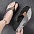 billige Uformelle sandaler-mænds afslappede flip flops - slidstærk tekstureret sål med flettede stropper til strand, pool og hverdags sommertøj
