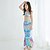 economico Costume da bagno a sirena-Bambino Da ragazza Costume da bagno da sirena Costume da bagno Per eventi Spiaggia Bilance Festività Tropicale Costumi da bagno 4 anni + Estate Rosa Blu Reale