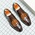 voordelige Formeel-Herenschoenen van bruin imitatieleer met krokodillenmotief en brogue-details – elegante nette schoenen voor formele gelegenheden en kantoorkleding