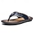 cheap Dress Sandals-Men&#039;s Vintage Brown Faux Leather Flip Flops - Handmade Open-Toe Summer Sandals with Non-Slip Sole for Beach, Travel and Casual Wear