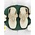 billige Afslappet-kvinders flade sandaler med t-rem med perleudsmykning – elegante bryllupssko med åben tå til brude og strandbryllup