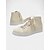 abordables Occasionnel-baskets de mariage en dentelle ivoire pour femmes avec lacets en ruban de satin et breloque en forme de cœur en strass – chaussures de mariée confortables pour les mariages
