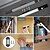 abordables Éclairage d&#039;armoire-Lampe de placard multifonction avec détecteur de mouvement – Lampe de nuit rechargeable par USB à intensité variable tricolore avec support magnétique pour l&#039;éclairage de la cuisine, du bureau et de