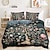 abordables 100% Coton-Ensemble de housse de couette à fleurs, plantes, arbres, fleurs, ensemble de 2 pièces, ensemble de 3 pièces, léger, doux, en peluche courte, lit carré en feutre épais