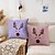 abordables style animalier-Housse de coussin décorative en forme de croquis mignon, 1 pièce, housse de coussin carrée douce pour canapé, chambre à coucher, salon, canapé, chaise