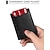 abordables Monederos-Cartera para hombre con bloqueo RFID: piel de vacuno de primera calidad con diseño delgado, múltiples ranuras para tarjetas y compartimento para efectivo para viajes y uso diario Color: negro y naranja