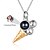 cheap For Women-Personalized Photo Projection Necklace Custom Best Gift for Mom – Custom Wedding Gift for Couple, Ice Cream Pendant with Projection Stone, Perfect Wedding Gift
