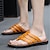 billiga Semester Sandaler-casual flip-flop sandaler i konstläder för män – bekväma stringtrosor med axelbandsdesign för sommarstrandkläder och dagligt bruk
