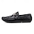 billige Hyttesko til mænd-mænds krokodillemønster loafers i imiteret læder – luksus slip-on dress sko med metal løve dekoration til formelle og afslappede lejligheder