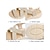 abordables Sandales Plates-sandales de sport beiges pour femmes avec sangles élastiques et semelle coussinée pour une tenue décontractée d'été et un confort en extérieur