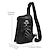 billiga Herrväskor-Gothic skull crossbody-väska för män – svart slingväska med flera fickor och stor kapacitet med justerbar rem, perfekt för vardags-, utomhus- och festivalkläder