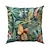 baratos estilo floral e plantas-Capa de almofada decorativa com folhas tropicais 1 peça, capa de almofada quadrada macia para sofá, fronha para quarto, sala de estar, sofá, cadeira