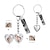 voordelige Voor vrouwen-Gepersonaliseerde Sleutelhanger Aangepast Beste Cadeau voor Mama – Hart  Rechthoekige Hangers Huwelijkscadeau voor Koppel Roestvrij staal met 2 Foto&#039;s Perfect Cadeau voor Verliefden Huwelijkscadeau
