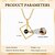 cheap For Women-Personalized Photo Projection Necklace Custom Best Gift for Mom – Envelope-Shaped Pendant with Black Projection Stone, Perfect Wedding or Special Occasion Gift