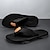 billige Uformelle sandaler-mænds afslappede flip flops - slidstærk tekstureret sål med flettede stropper til strand, pool og hverdags sommertøj