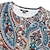 billige Etnisk stil-Herre T-shirt Henley-skjorte T-Shirts Grafisk Tribal Henley Gul Rød Blå 3D-udskrivning Plusstørrelser udendørs Daglig Langærmet Knap ned Trykt mønster Tøj Designer Stilfuld Årgang Basale