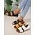voordelige Casual sandalen-dames gele open sandalen met dubbele bandjes en geweven zool – stijlvolle en comfortabele zomerschoenen voor casual uitjes