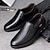 economico Scarpe Casual Slip-On-mocassini slip-on marroni da uomo con tomaia in similpelle testurizzata e suola antiscivolo - comode scarpe casual per il lavoro e l'uso quotidiano
