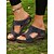 cheap Women&#039;s Sandals-Women&#039;s Brown Slip-On Sandals with Cut-Out Design Floral Embellishments and Comfortable Sole for Summer Wear and Casual Outings