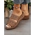 cheap Women&#039;s Sandals-Women&#039;s White Slip-On Sandals with Floral Cut-Out Design Comfortable Sole and Casual Style for Summer Wear and Daily Outings