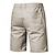 billige Herre Elite Shorts-Herre Militærbukser Knapper Lomme Helfarge Pustende Utendørs Kort utendørs Fest Virksomhet Enkel Klassisk Stil Svart Hvit Mikroelastisk