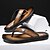 billiga Kjol sandaler-svarta flip flops för män med bekväm fotbädd, avslappnad slip-on design för dagligt slitage och avkopplande